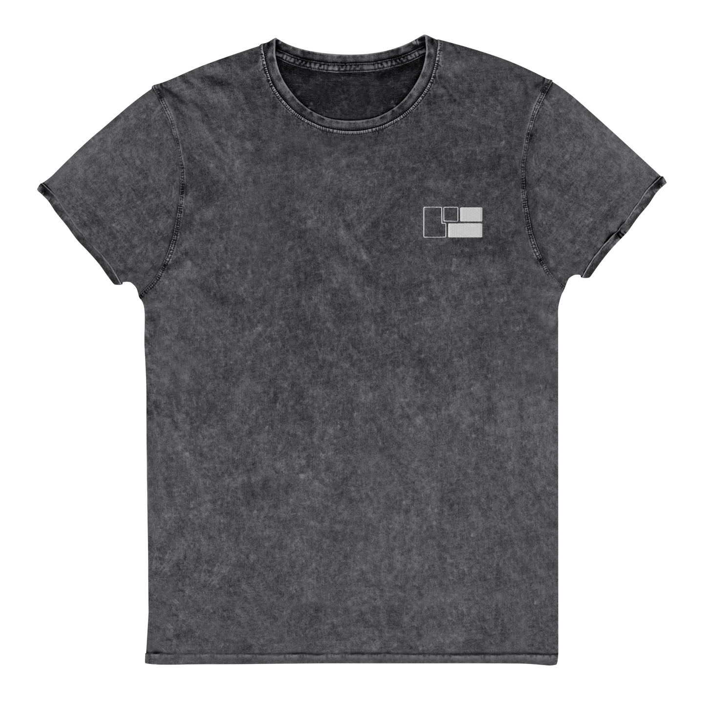 ANSI Logo Embroidered Denim T-Shirt